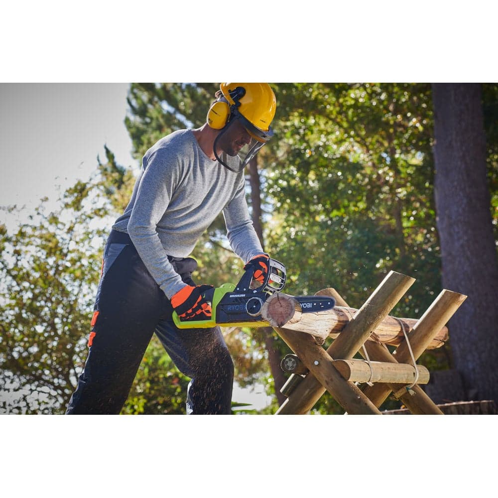 Бесщеточная аккумуляторная цепная пила Ryobi ONE+ OCS1830  без аккумулятора в комплекте 5133002829 — фото 16