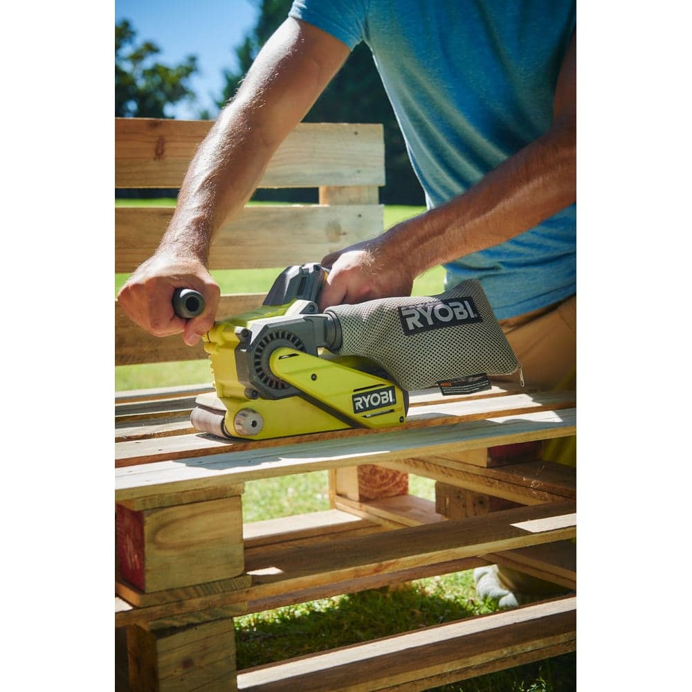 Ленточная шлифмашина Ryobi ONE+ R18BS-0 5133002916 — фото 3