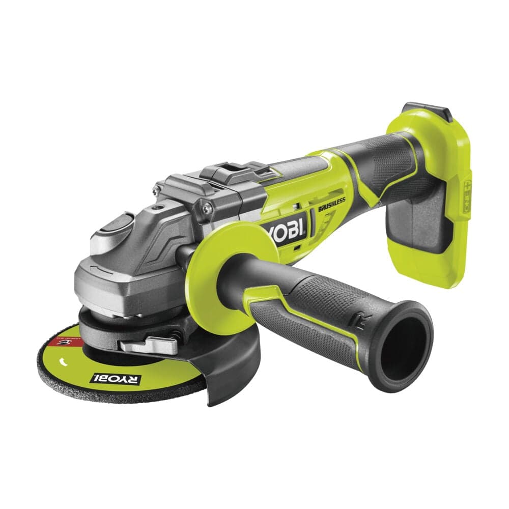 Углошлифмашина бесщеточная Ryobi ONE+ R18AG7-0  без аккумулятора в комплекте 5133002852 — фото 2