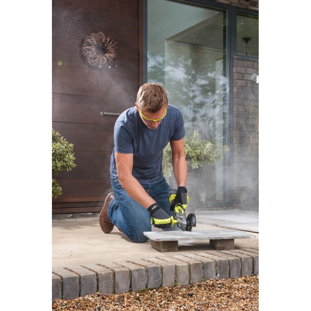 Углошлифмашина бесщеточная Ryobi ONE+ R18AG7-0  без аккумулятора в комплекте 5133002852 — фото 14