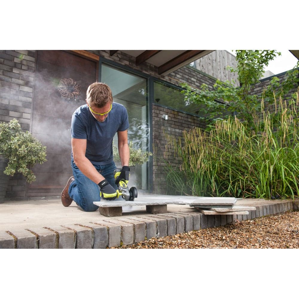 Углошлифмашина бесщеточная Ryobi ONE+ R18AG7-0  без аккумулятора в комплекте 5133002852 — фото 16
