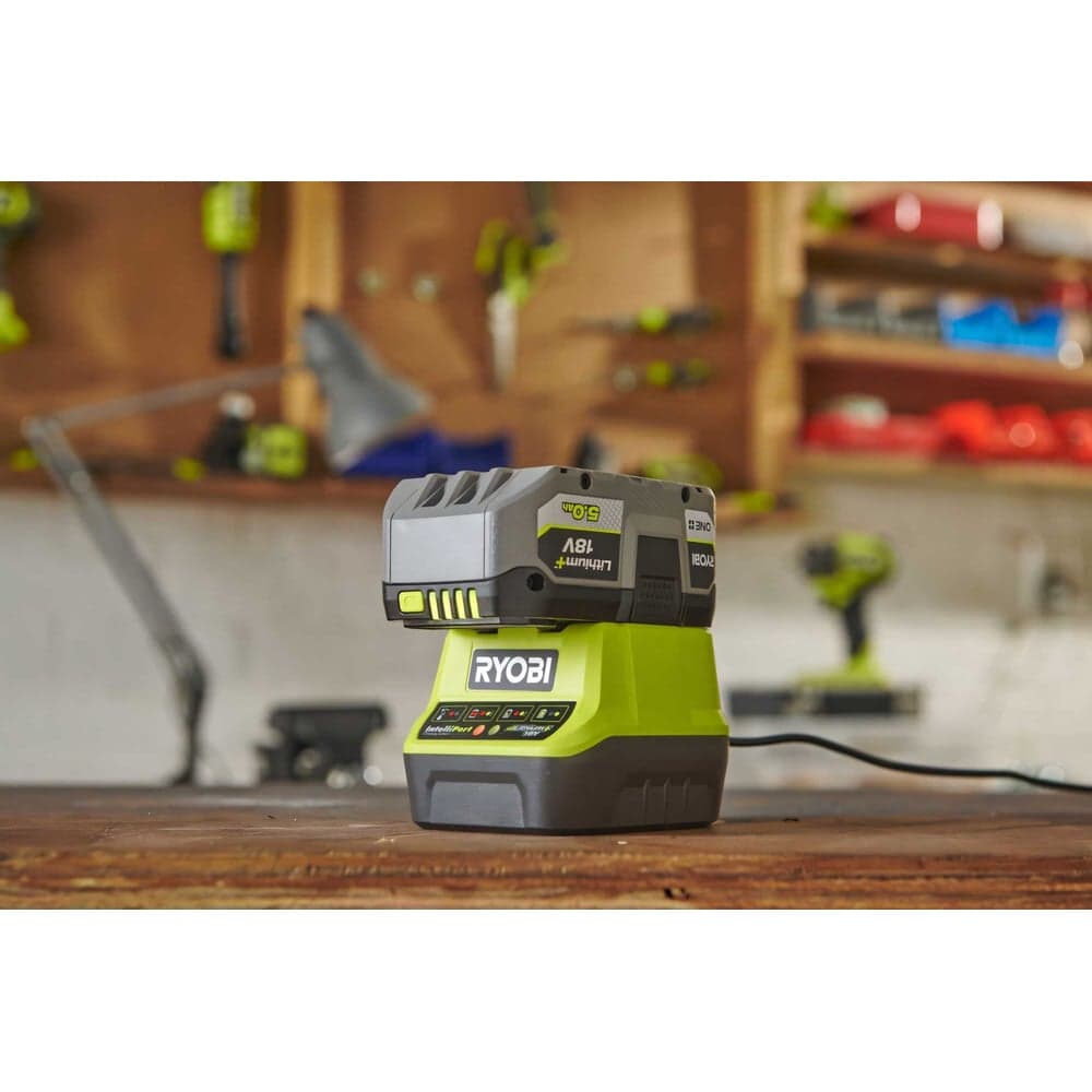 Набор Ryobi ONE+ RC18120-150 5133003366 аккумулятор (18 В; 5.0 А*ч; Li-Ion) и зарядное устройство RC18120 — фото 4