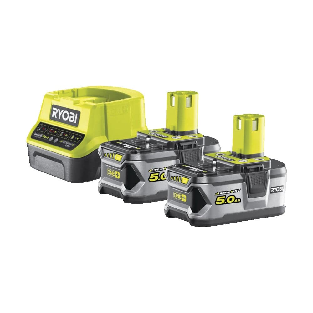 Набор Ryobi ONE+ RC18120-250 5133003364 аккумулятор (18 В; 5.0 А*ч; Li-Ion) 2 шт. и зарядное устройство RC18120 — фото 3