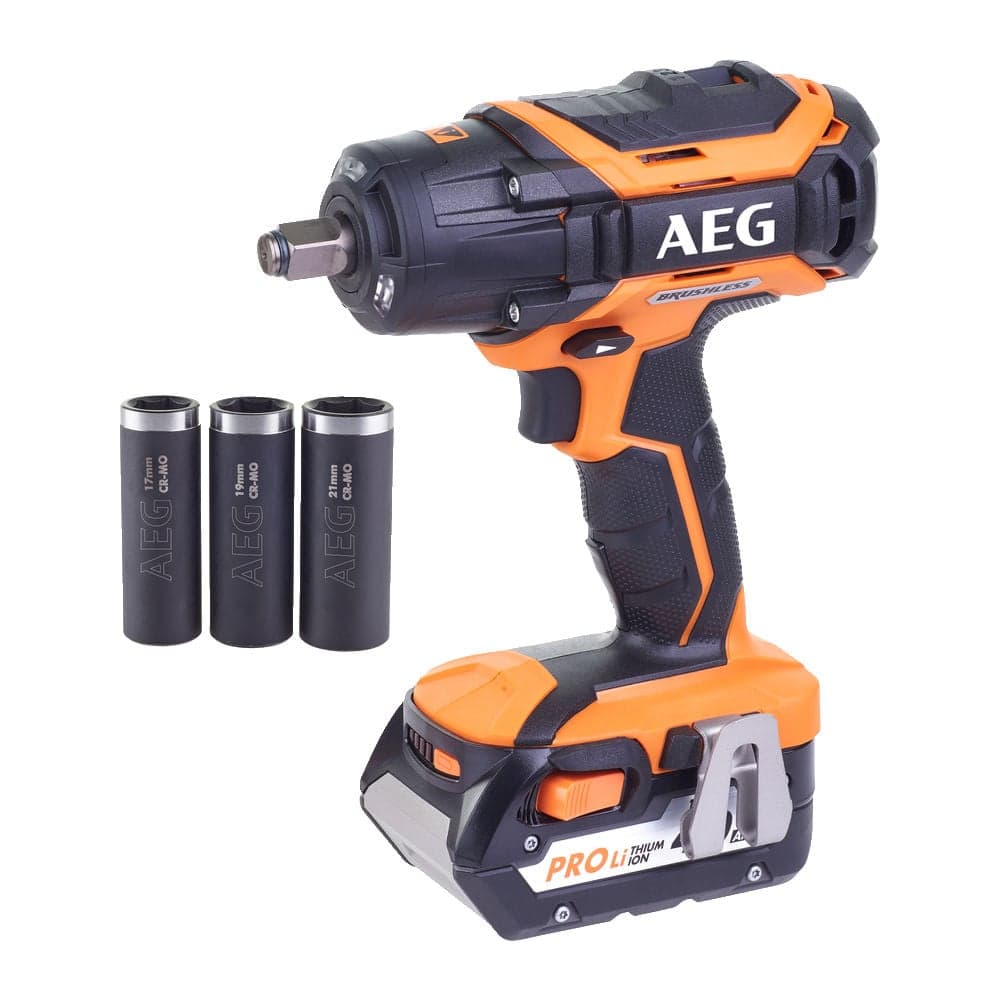 Бесщеточный аккумуляторный импульсный гайковерт AEG BSS18C12ZBL LI-402C 4935459427 — фото 2