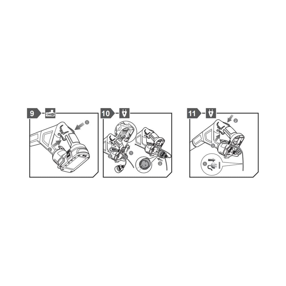 Гибридный триммер Ryobi ONE+ RLT1831H20F 5133003710 — фото 19