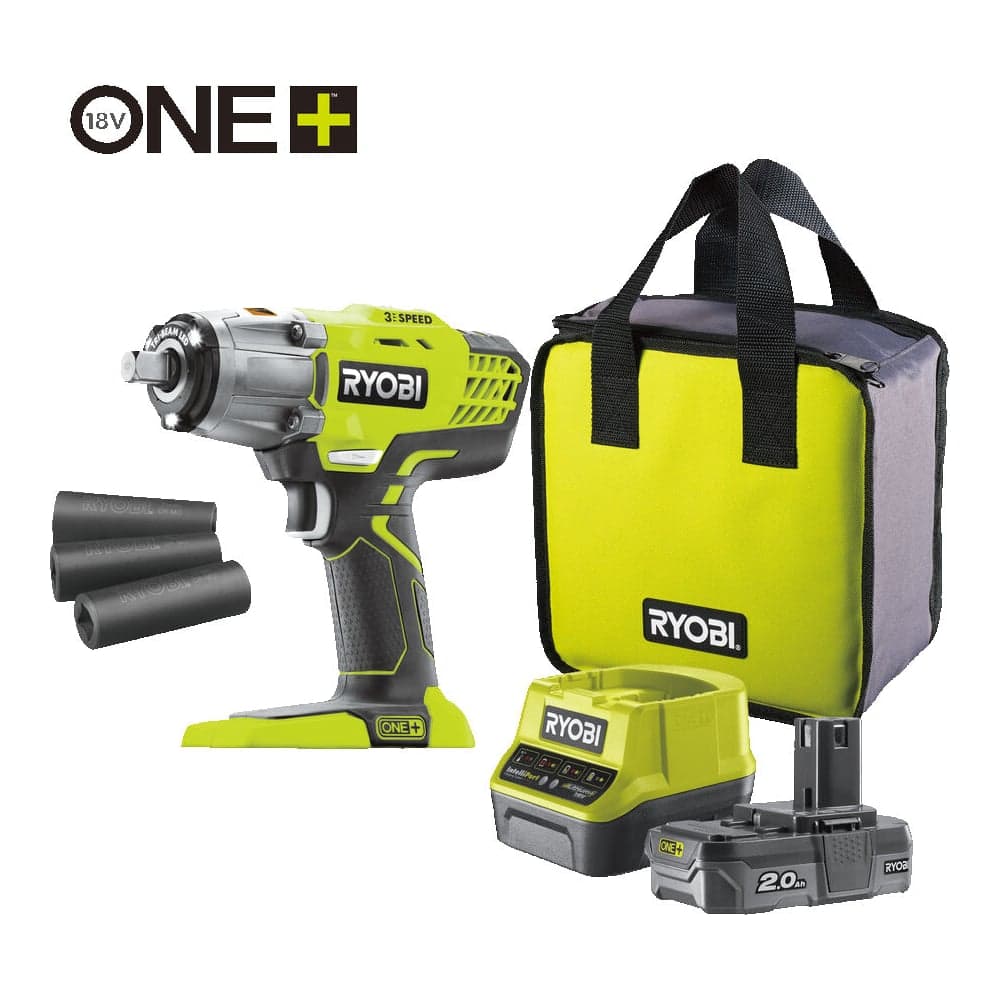 Аккумуляторный гайковерт Ryobi ONE+ R18IW3-120S 5133003574 — фото 5