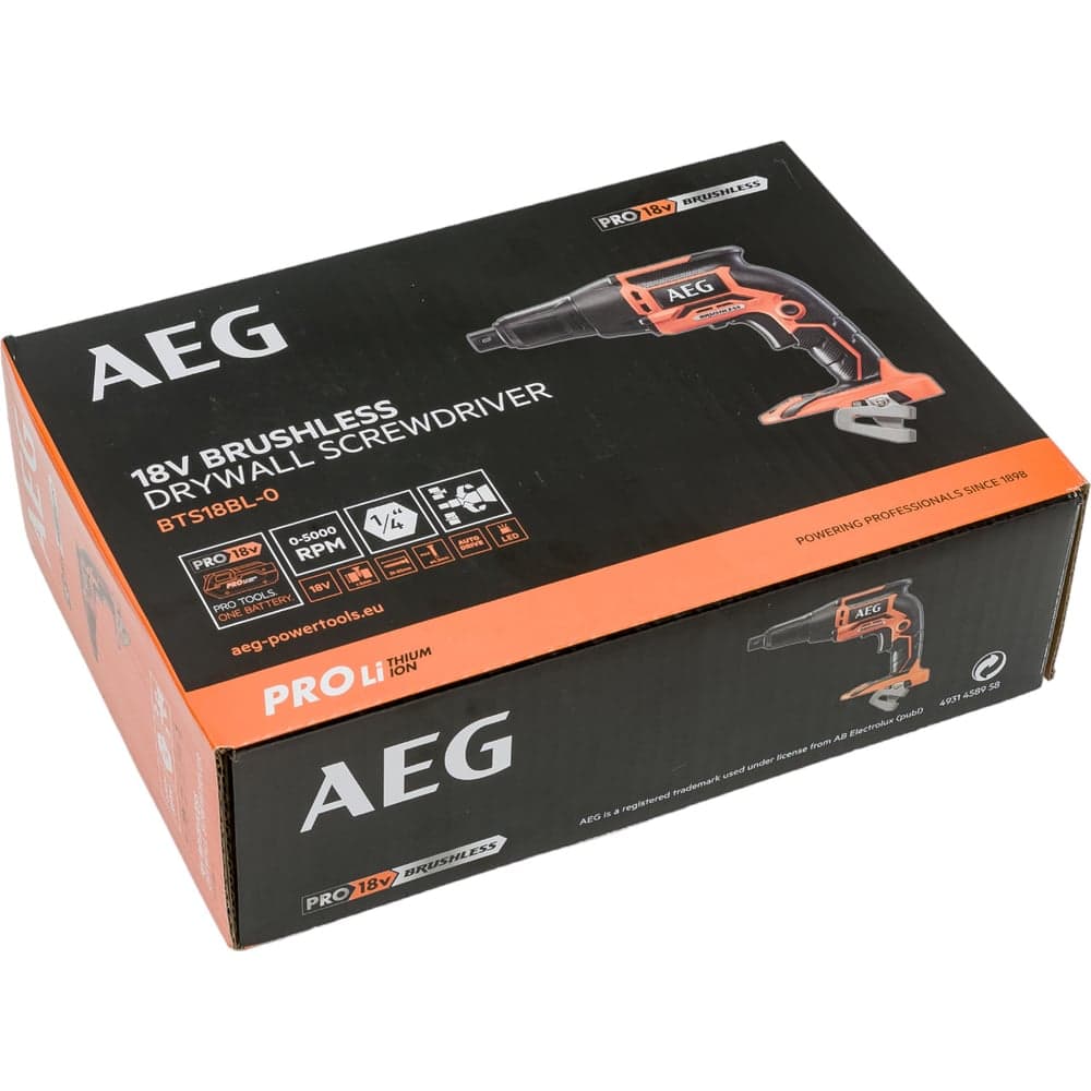 Бесщеточный шуруповерт для гипсокартона AEG BTS18BL-0  18В без аккумулятора в комплекте 4935459620 — фото 13