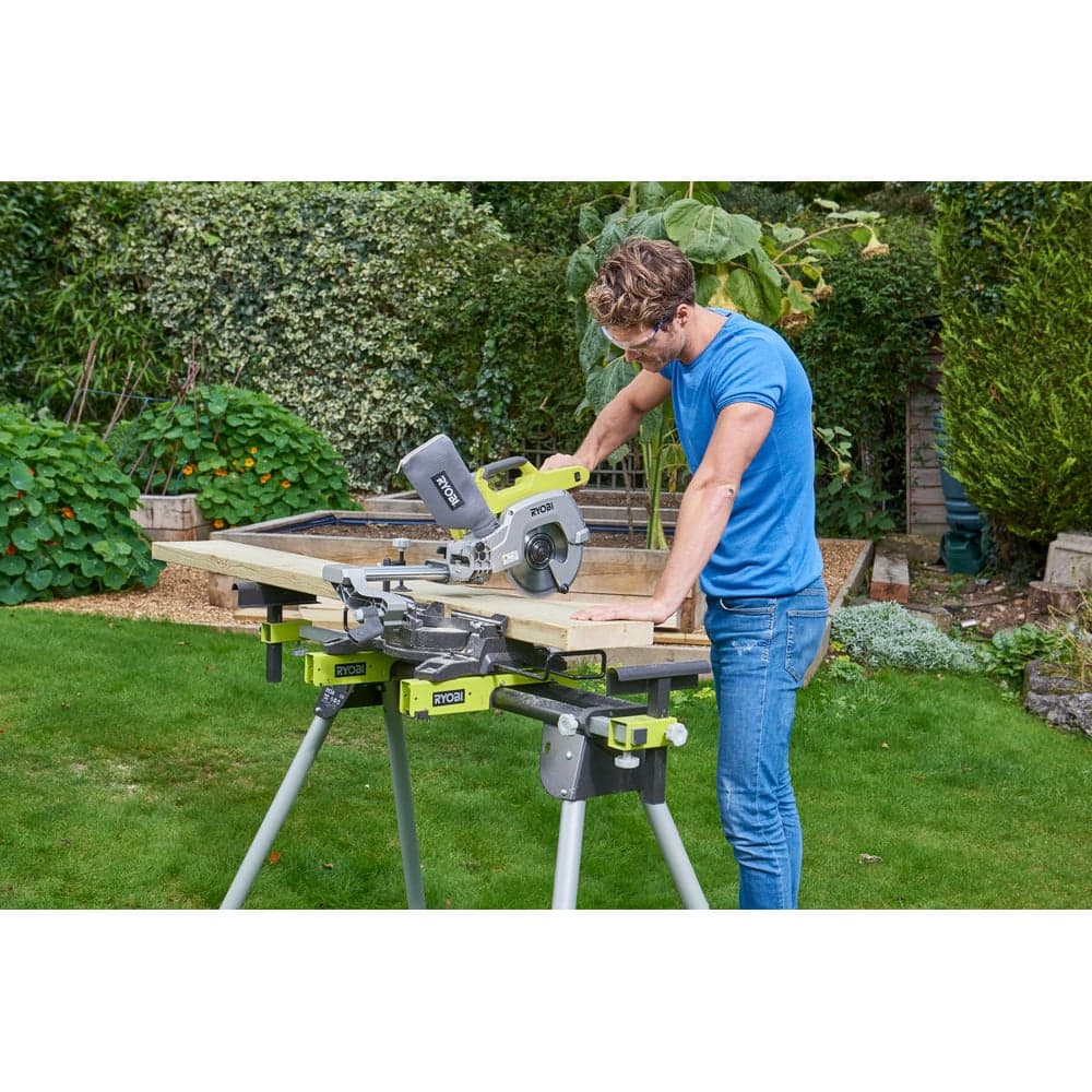 Аккумуляторная торцовочно-усовочная пила Ryobi ONE+ R18MS216-0 5133003597 — фото 6