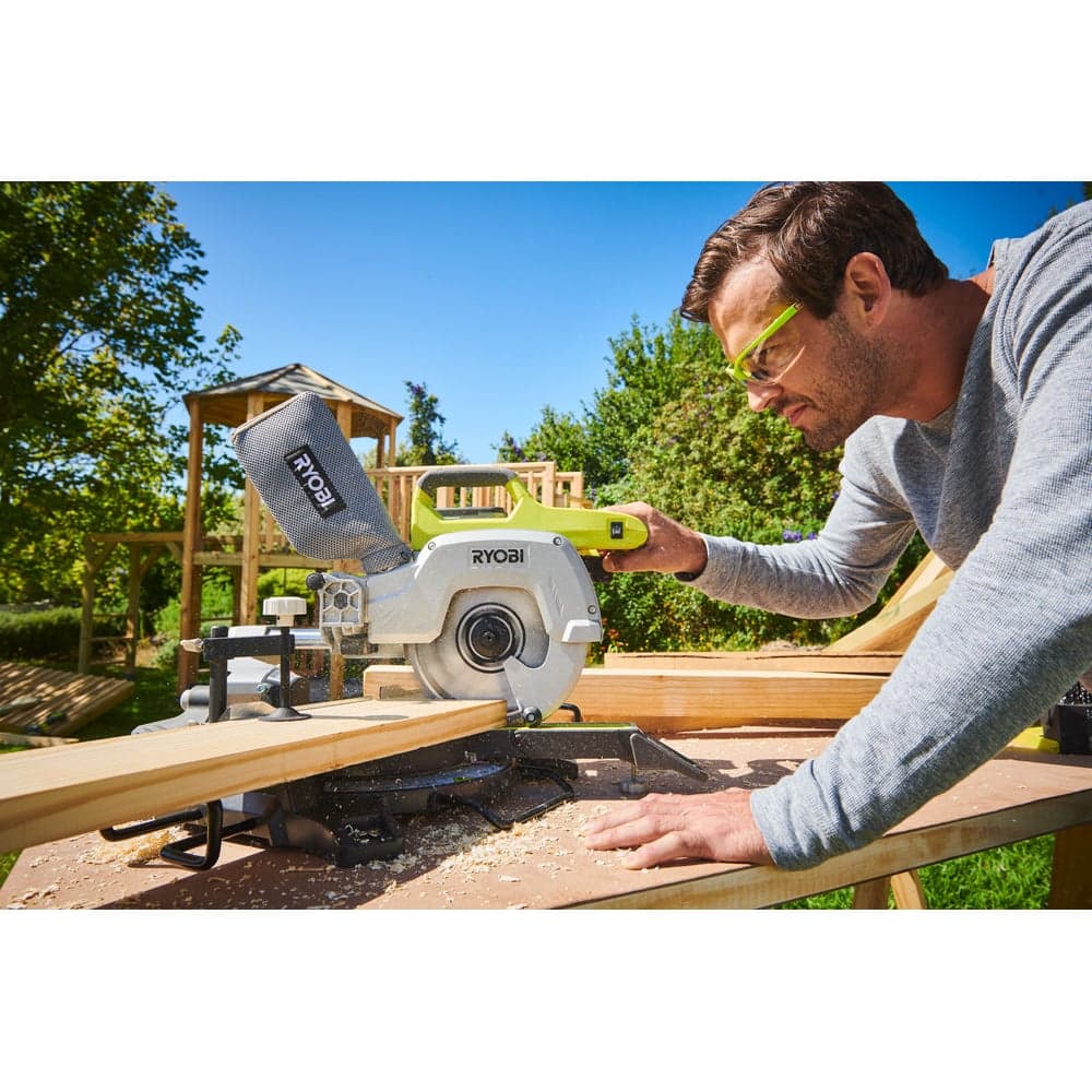 Аккумуляторная торцовочно-усовочная пила Ryobi ONE+ R18MS216-0 5133003597 — фото 7