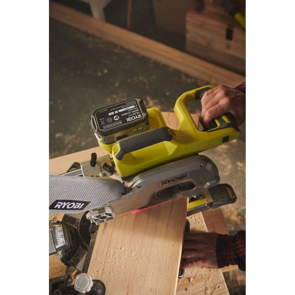 Аккумуляторная торцовочно-усовочная пила Ryobi ONE+ R18MS216-0 5133003597 — фото 8