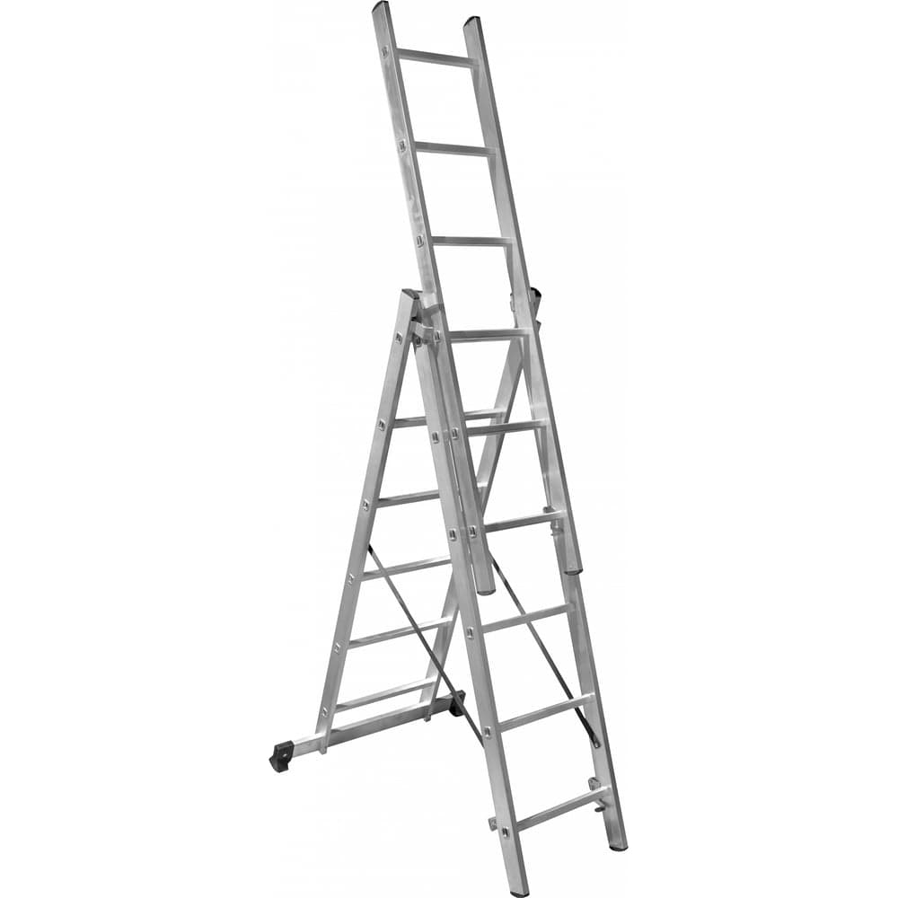 Трехсекционная лестница 6 ступеней Gigant L-03 3х6