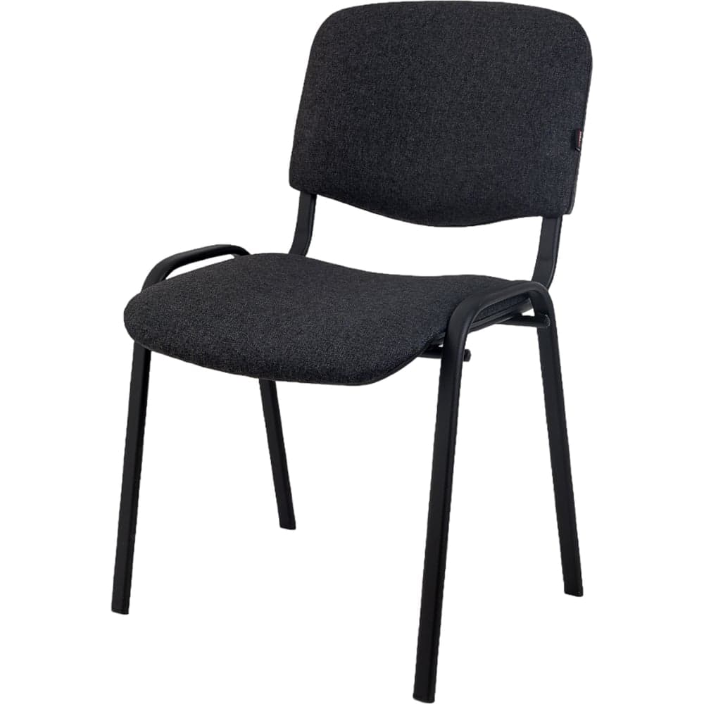 Стул офисный серая ткань, черные ножки Gigant GCH-08 (BL)