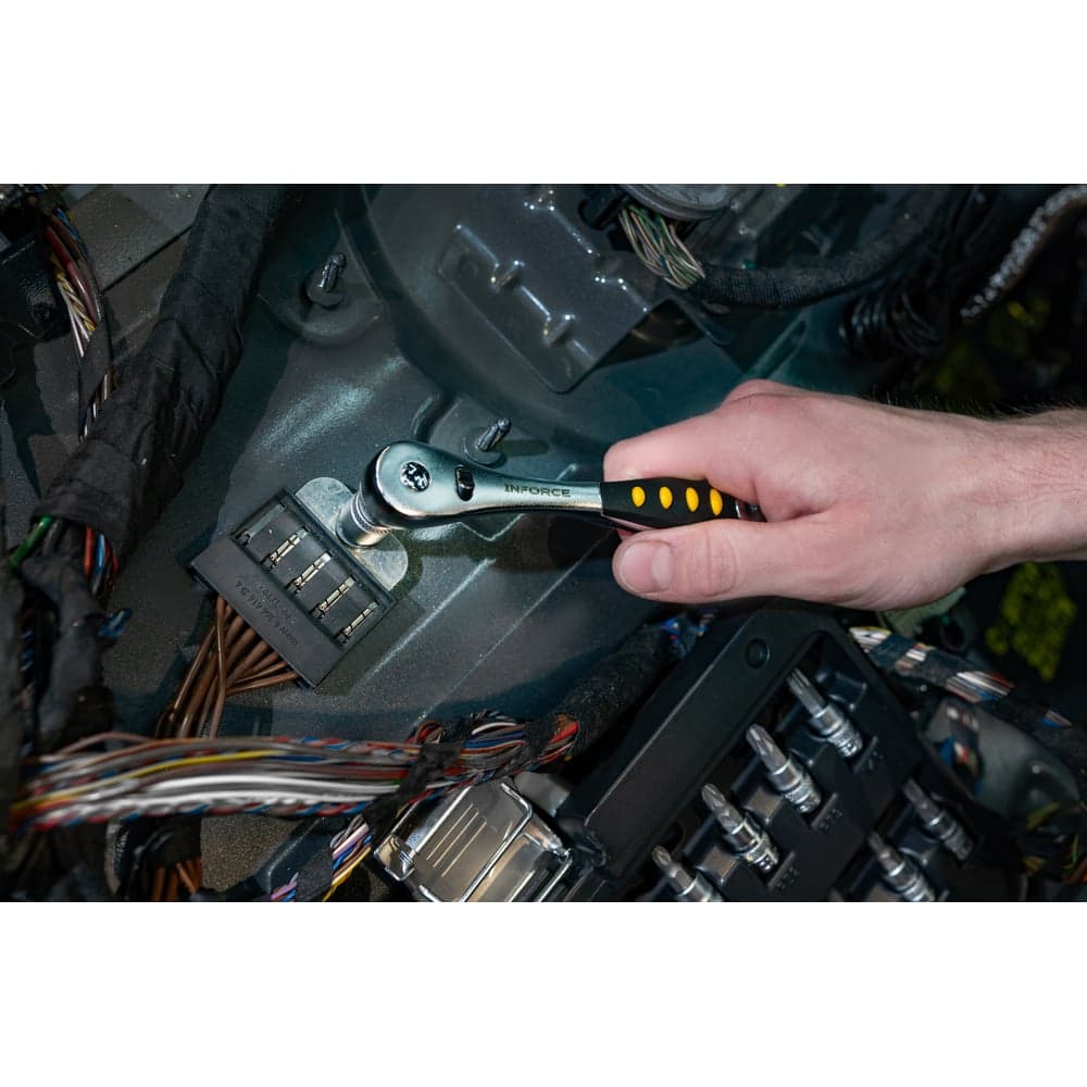 Трещотка 1/2" Inforce DR, Количество зубьев 72 шт, Сталь Cr-V, Длина 260мм, Профессиональная, 06-05-47 — фото 4