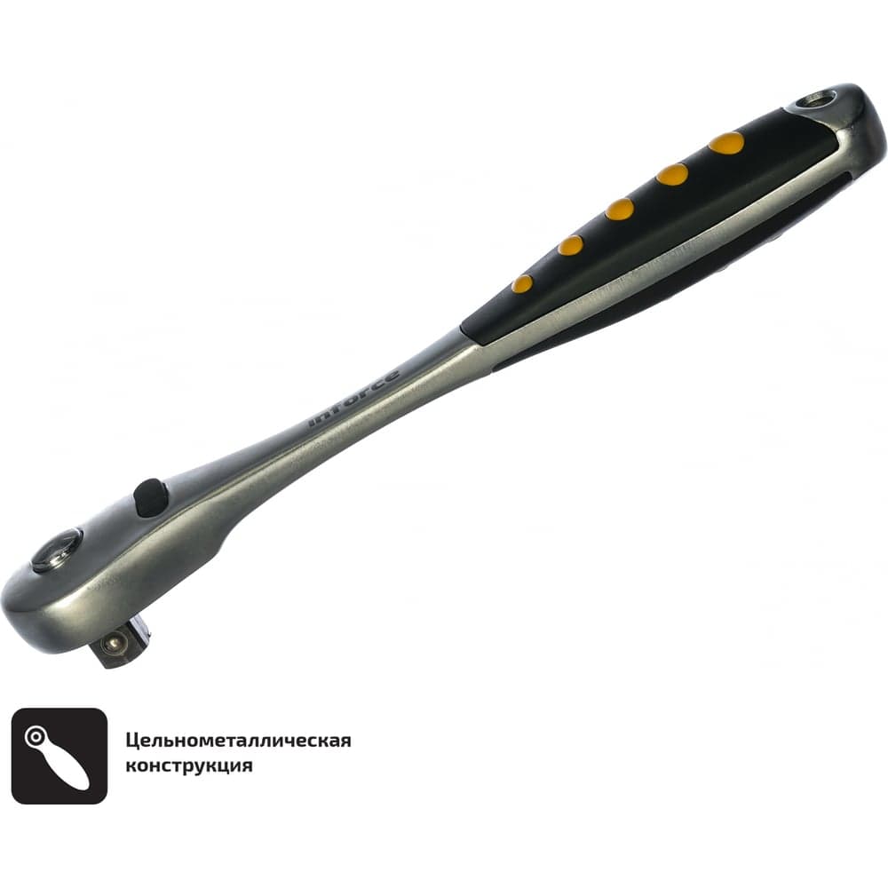 Трещотка 1/2" Inforce DR, Количество зубьев 72 шт, Сталь Cr-V, Длина 260мм, Профессиональная, 06-05-47 — фото 11