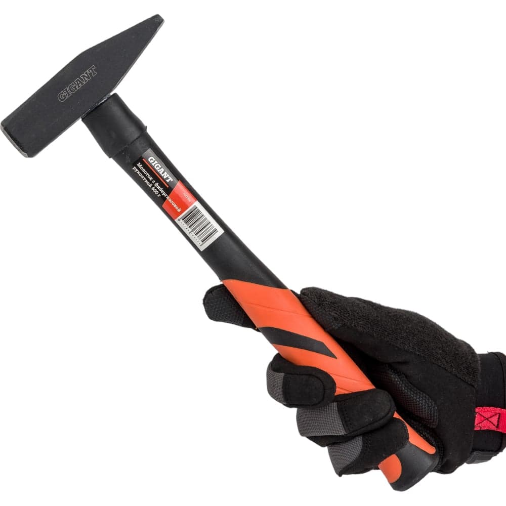 Молоток с фибергласовой рукояткой 600г Gigant HHT600 — фото 6