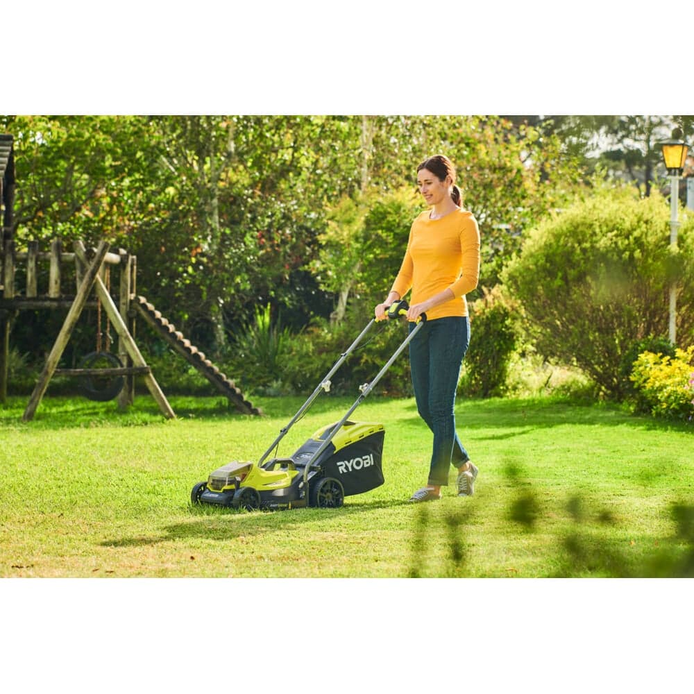 Газонокосилка Ryobi ONE+ 33cm; 1x аккумулятор 4.0Aч RLM18X33B40 5133004306 — фото 13