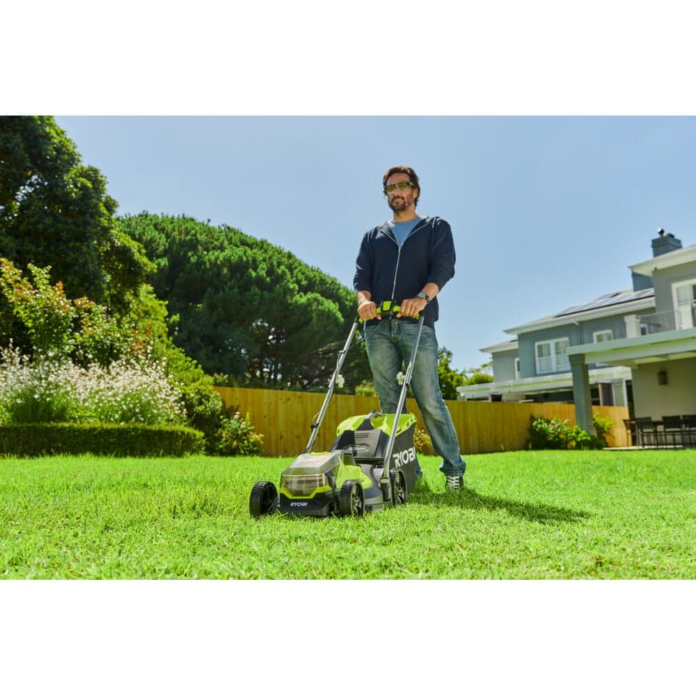 Газонокосилка Ryobi ONE+ 33cm; 1x аккумулятор 4.0Aч RLM18X33B40 5133004306 — фото 14