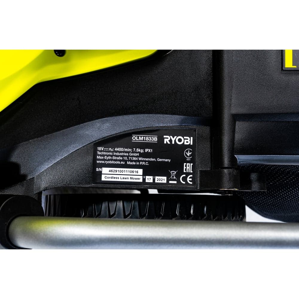 Газонокосилка Ryobi ONE+ 33cm; 1x аккумулятор 4.0Aч RLM18X33B40 5133004306 — фото 22