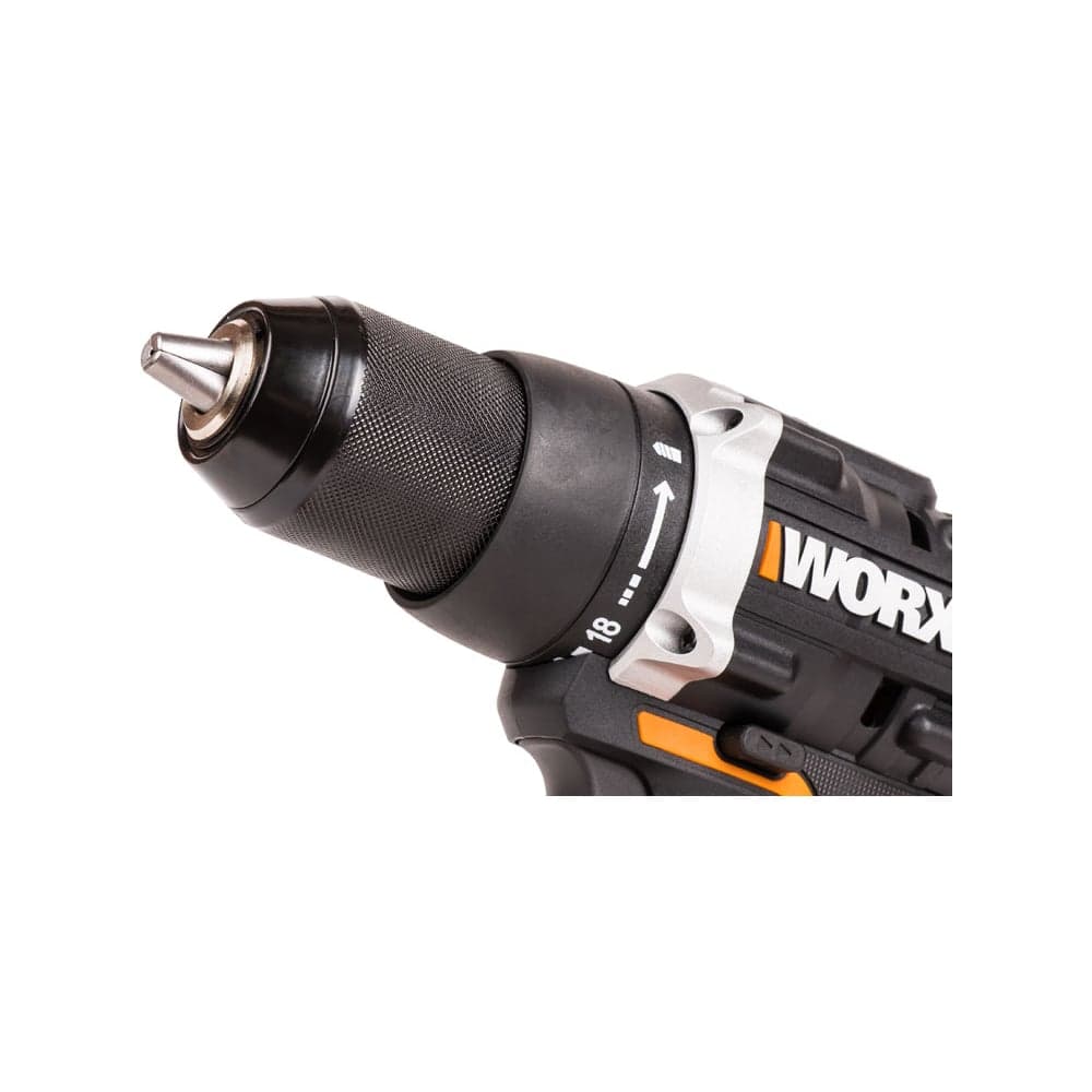 Аккумуляторная бесщёточная дрель-шуруповерт WORX 20В, 60Нм, бесщеточная, 2Ач х2, ЗУ, кейс WX102 — фото 5