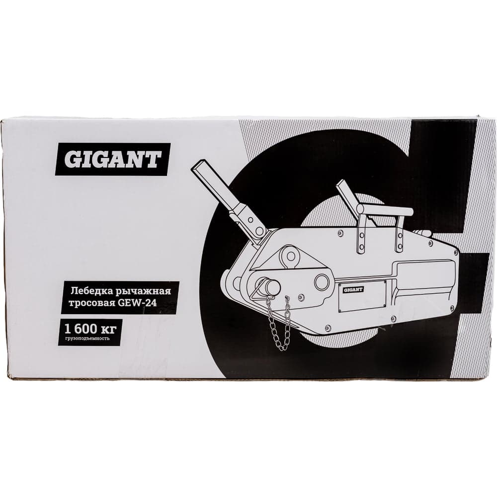 Рычажная тросовая лебедка Gigant 1,6 т, L=20м GEW-24, Диаметр троса 11мм, МТМ 1600 — фото 16