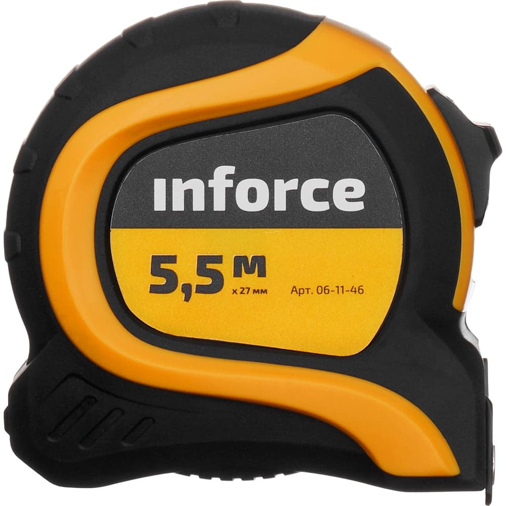 Измерительная рулетка с нейлоновой лентой и магнитным зацепом 5.5x27мм Inforce 06-11-46 — фото 2