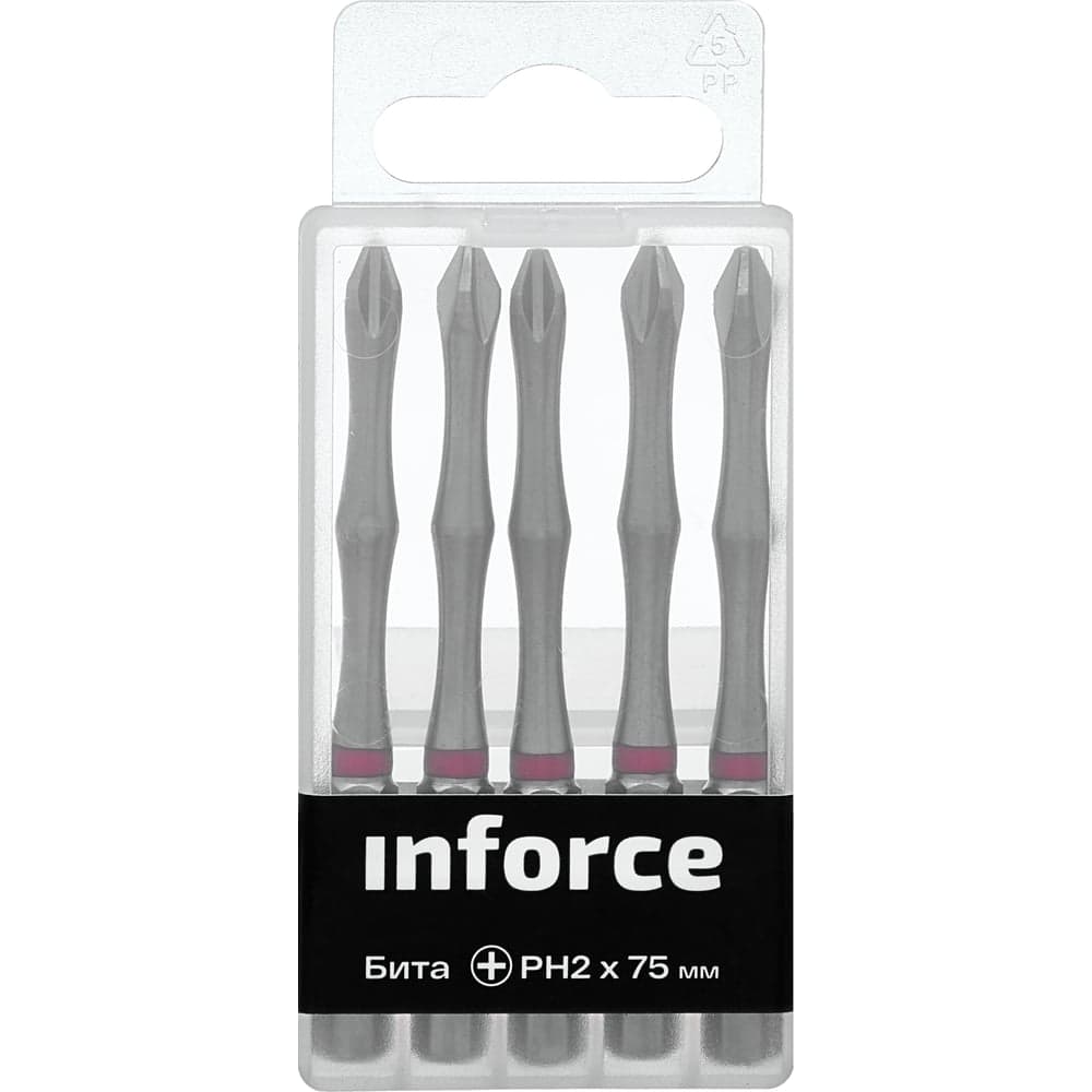 Бита (5 шт; PH2; 75 мм) Inforce 11-01-293