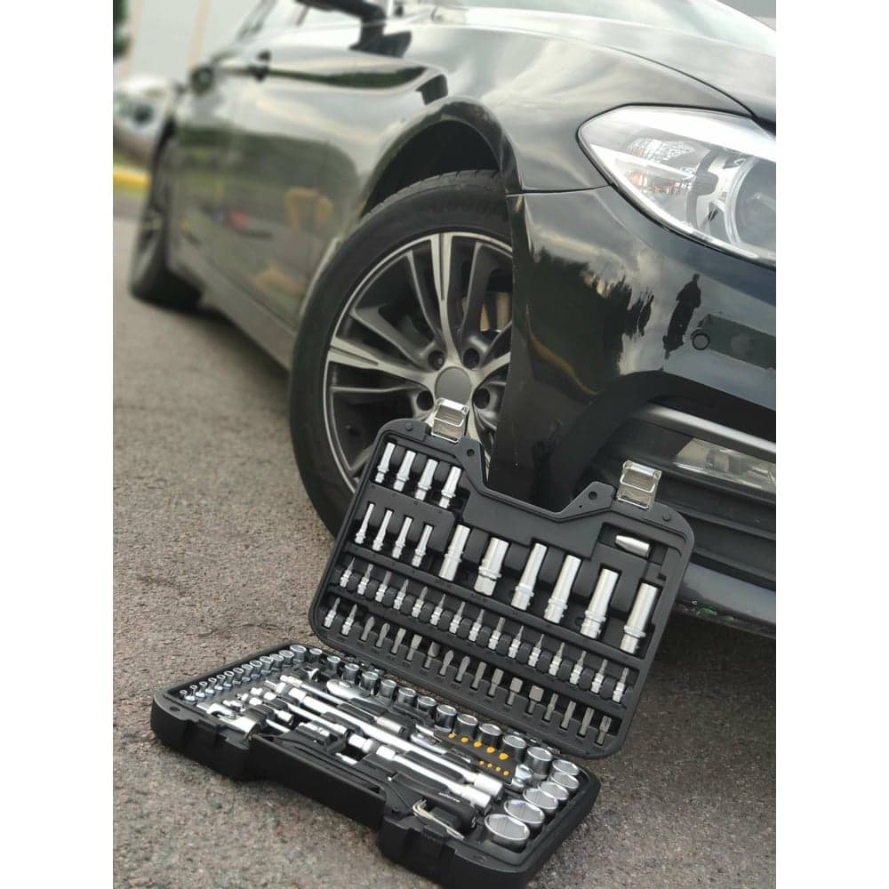 Набор инструментов 94 предмета 1/2", 1/4" Inforce, Сталь Cr-V, Профессиональный, 06-07-10 — фото 24