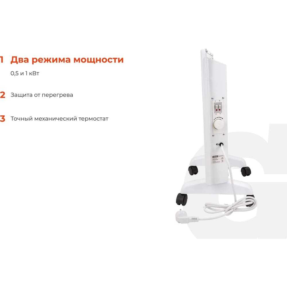 Электрический конвектор СНG-1000MT/1 кВт Gigant CHG-1MT — фото 3