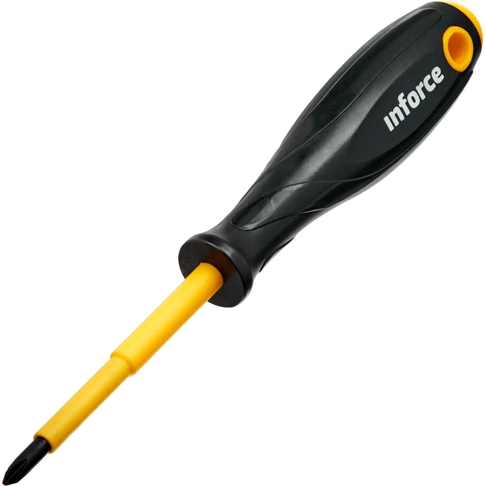 Отвертка диэлектрическая PH1х80мм Inforce 06-09-74