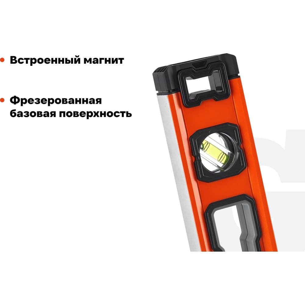 Алюминиевый магнитный строительный уровень Gigant 600мм GWM600 — фото 3
