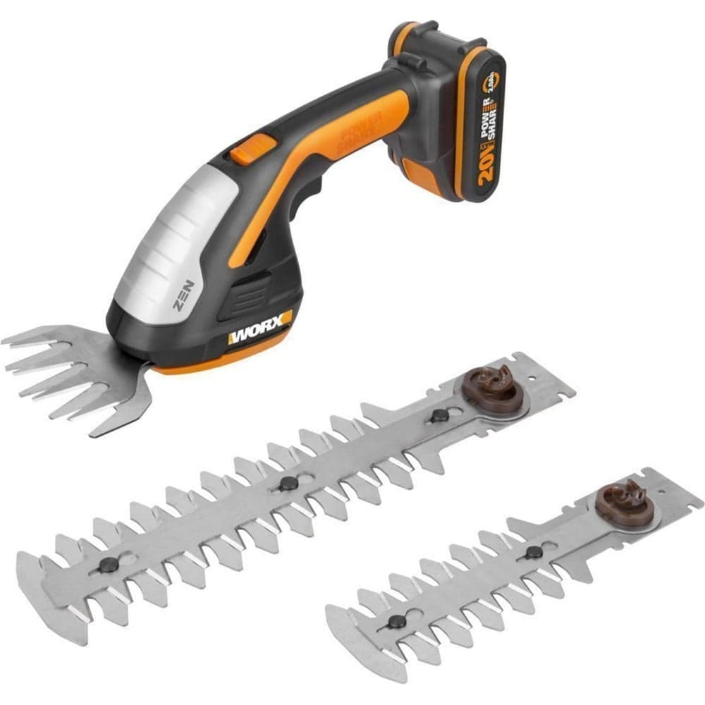 Ножницы для стрижки травы и кустарников WORX 1х2.0 Ач и ЗУ WG801E — фото 1