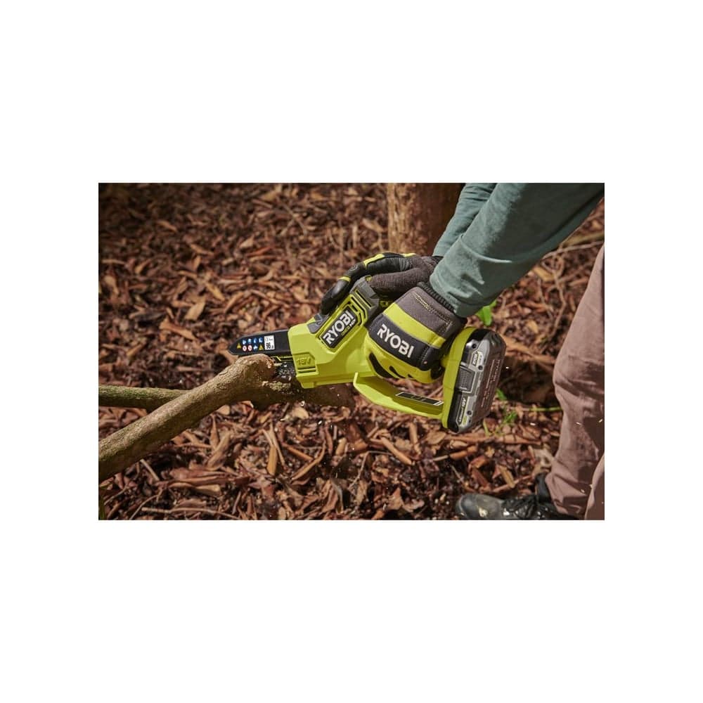Бесщеточная цепная пила с шиной 15см Ryobi ONE+ 18В НР RY18PSX15A-120T 5133005899 — фото 7