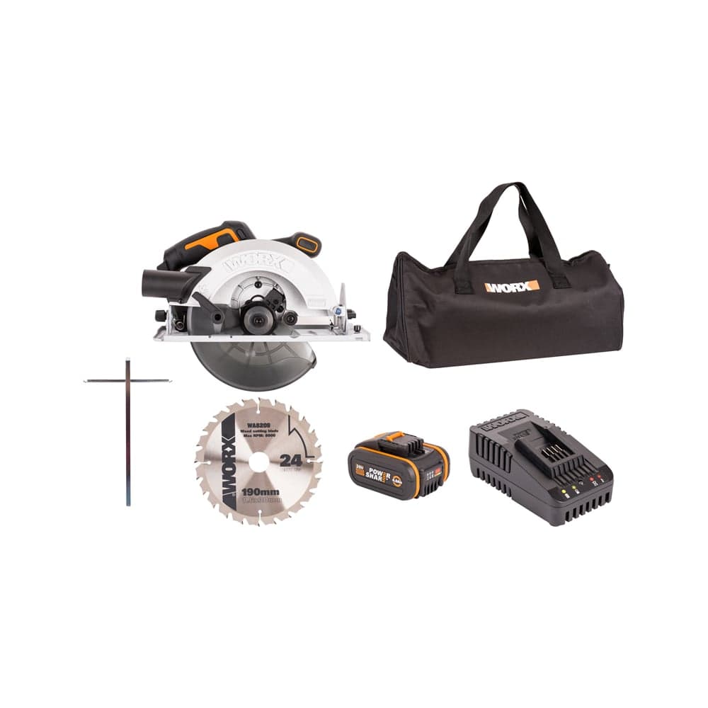 Аккумуляторная бесщеточная циркулярная пила WORX WX520 — фото 8